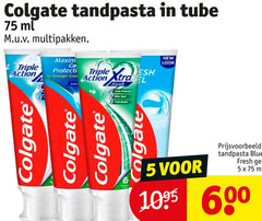  5 600 colgate tandpasta tube ml multipakken triple action maxim protection l 4x stranger fresh new blue gel 