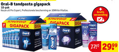  1 5 17 18 24 oral b tandpasta gigapack pak pro expert professionele bescherming vitalize verzending giga start whitening poetsbeurt verkleuringen witter pro-expert tandplak 