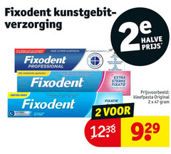  2 fixodent kunstgebit verzorging ultieme kleefpasta professional applicator formule best tandvlees fixatie halve original 