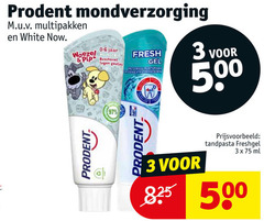  3 500 825 prodent mondverzorging multipakken white jaar woezel pip beschermt gaatjes fresh gel sip tandpasta freshgel ml 