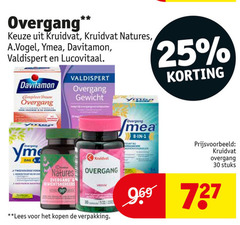  1 25 30 overgang kruidvat natures a.vogel davitamon valdispert lucovitaal vrouw gewicht stuks dag for lees 