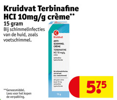  10 15 kruidvat terbinafine huid voetschimmel geneesmiddel lees schimmel mg hydrochloride o.a. 