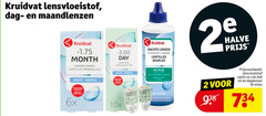  2 10 240 kruidvat dag maandlenzen lentilles day daglenzen jour zachte lenzen vloeistof liquide souples halve 2e vertrouwde qualita zacht 10x gebruik facile utiliser all one ml stuks 6x 