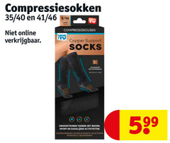  35 40 46 online toppers tv compressiekousen copper support socks ondersteunen reizen sport dagelijkse activiteiten pendant les 