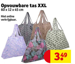  12 45 60 opvouwbare tas xxl cm online 