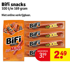  100 bifi snacks online 10x original xxl 3.99 