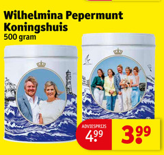  500 wilhelmina pepermunt koningshuis www 