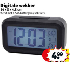  3 8 14 digitale wekker cm aaa batterijen r 6 00 