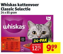  7 24 whiskas kattenvoer classic 1 meaty meals las repas classiques gravy sauce saus beef chicken band land tam pak 