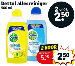  2 250 500 dettol allesreiniger ml limited edition pack 50 power fresh nettoie tout parfaite 