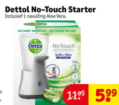  1 dettol touch starter navulling aloe vera recharge softon skin hard 