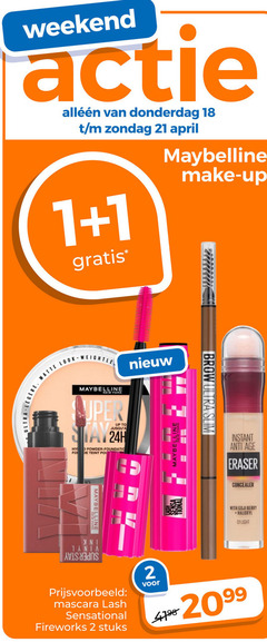  1 2 10 18 weekend maybelline make up matte new york stay to powder teint sensa ultraslim instant anti visage eraser concealer with berry haloxyl mascara sensational fireworks stuks 