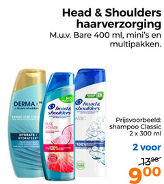  2 100 300 400 head shoulders haarverzorging ml multipakken expert deskundige hydrateert pour cheveux droog haar droge intense classic l ally proven chaque shampoo 9 