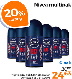  6 20 48 150 nivea multipak men dry impact sea life digitenne anti real tested transpirant inti pak deoroller ml 