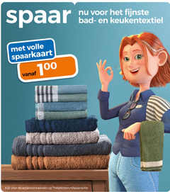  100 spaar fijnste bad keukentextiel volle spaarkaart trekpleister.nl spaaractie 