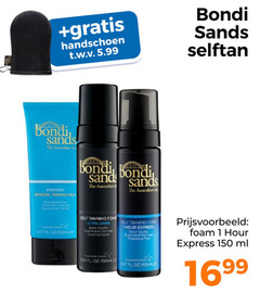  1 150 handschoen t.w.v. 5.99 bondi sands selftan australian everyday gradual tanning milk body dual action formula cocoa mac oz sand self foam ultra dark salon quality formaat coconut scent hour express fragrance free 150ml ml 