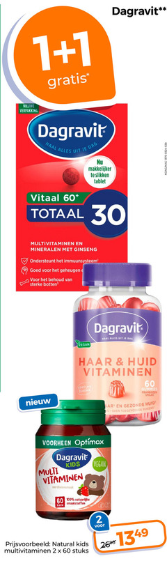  1 2 30 60 100 dagravit nieuwe da slikken tablet vitaal multivitaminen mineralen ginseng ondersteunt immuunsysteem geheugen botten dag haar huid vitaminen brother gummies frambozen toegevoegde suikers multi kids natuurlijke kauw smaakstoffen natural stuks 