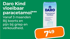  3 daro kind vloeibaar paracetamol maanden koorts pijn griep verkoudheid kaarten frambozen doseerspuit beker 