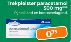  20 500 trekpleister paracetamol mg pijnstillend koortsverlagend tabletten koorts pijn tablet stuks 