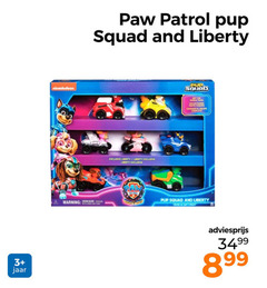  3 jaar nickolodeon paw patrol pup squad and liberty gt pack 