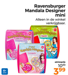  6 jaar original ravensburger mandala designer mini unicorn classic romantic 