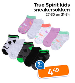  true spirit kids sneakersokken paar 