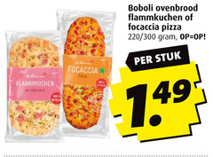  180 flammkuchen spek focaccia pizza hand boboli 300 stuk 