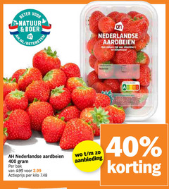  40 400 beter natuur boer nederlandse aardbeien nature rijk vitamine score bak actieprijs kilo aanbieding 