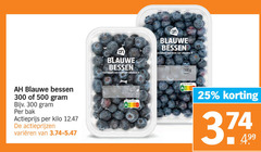  11 25 300 500 blauwe bessen bak actieprijs kilo varieeren nature vitamine nutri score 