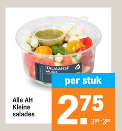  kleine salades italiaanse salade pesto stuk 