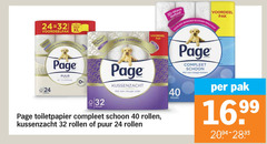  24 32 40 maxi xl ultieme verzorging huid page puur pocket voordeel pak resultaat comfort 3d wave textuur bewezen schoon vleugje katoen rollen kussenzacht zijde toiletpapier 