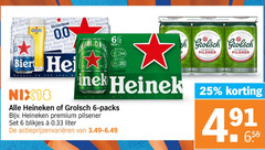  heineken grolsch silver 0.0 blikjes bier 6 18 25 100 150 00 biertje pils hei orig pack teelt meesterschap premium pilsener liter pilsner wet zachte 