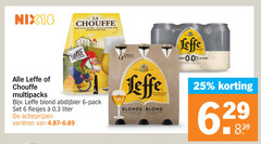  leffe la chouffe speciaalbieren blikjes bier 6 25 nix18 belge blonde belgisch blond belgian beer multipacks abdijbier pack liter varieeren anno 