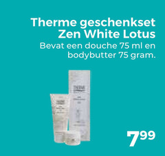  therme geschenkset zen white lotus douche ml bodybutter 