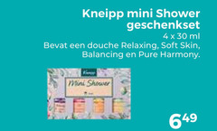  4 30 kneipp mini shower geschenkset ml douche relaxing soft skin balancing harmony 