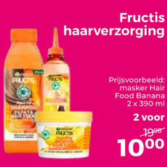  2 1998 fructis haarverzorging shampoo masker hair food banana ml 10 