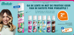  2 25 200 batiste instant hair refresh assortiment droogshampoo lente fruitige geur pink pineapple haar weer fris aanvoelen 2e dry shampoo halve blush cherry original fresh volume dark ml combinatie combinaties vermeld 