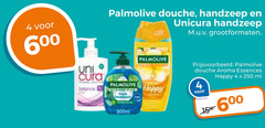  4 250 600 palmolive douche handzeep unicura grootformaten uni cura balance aroma essences happy 300ml ml 