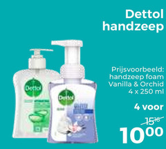  4 250 dettol handzeep foam vanilla orchid ml 10 