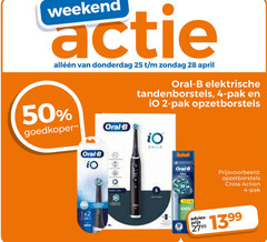  2 4 25 28 50 weekend goedkoper oral b elektrische tandenborstels pak opzetborstels cross action 