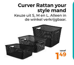  curver rattan your style mand 