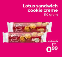  lotus sandwich cookie 