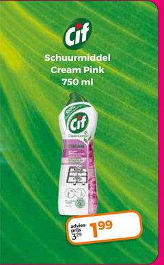  32 750 cif schuurmiddel cream pink ml 