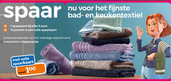  5 12 100 spaar 1 punten volle spaarkaart fijnste bad keukentextiel assortiment trekpleister.nl spaaractie 