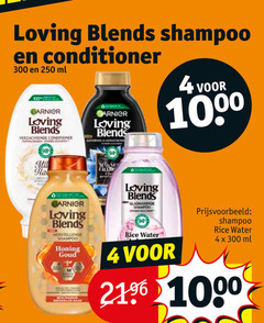  4 10 250 300 1000 loving blends shampoo conditioner ml garnier verzachtende hla magnetron honing goud rice water 