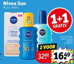  1 2 30 69 200 nivea sun new recycled bottle uv face specialist triple protect ultra light hydrating fluid protection bescherming 3. tres zeem kur live hoog haute after pool aftersun spray ml 