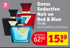  7 guess seductive blue noir red ml eau toilette dames 