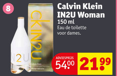  8 150 calvin klein in2u woman ml eau toilette dames 