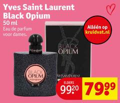  50 yves saint laurent black opium ml eau parfum dames kruidvat.nl elders 