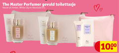  26 1000 master perfume gevuld toilettasje amber white lily absolute iris tas 